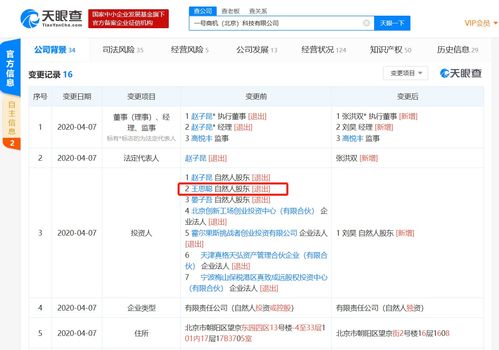 王思聰退出商機去哪兒app股東，此前持股20%并涉足餐飲管理